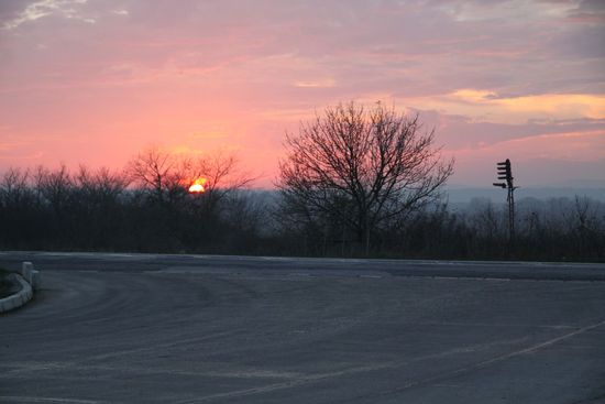 Sonnenuntergang in Bulgarien, Entlohnung für die anstrengende Nacht