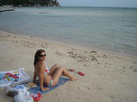 On the beach