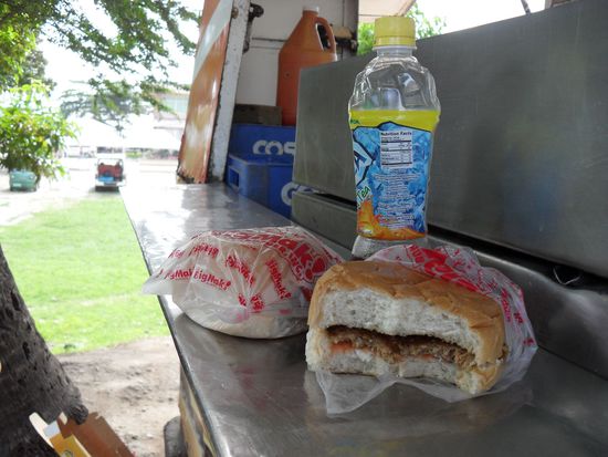Zwischenmahlzeit, Kostenpunkt 1 Euro, war auch keinen Cent leckerer