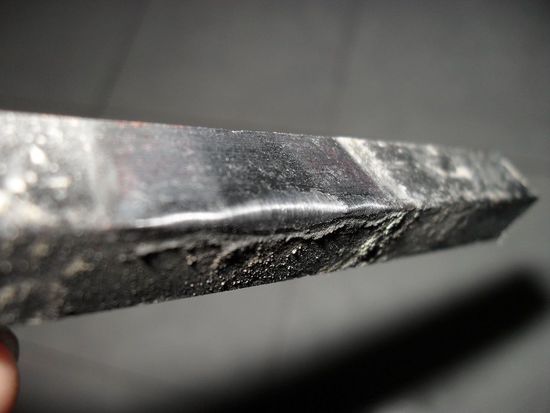 Der Reifen war stärker als das Eisen.