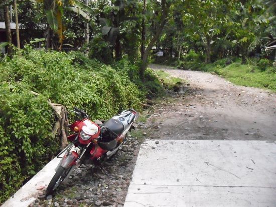 Ende der Strasse und fürs Moped