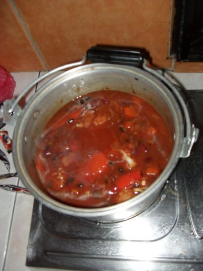 Küchenergebnis. Sieht besch... eiden aus, war aber relativ lecker