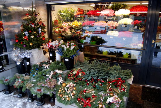 weihnachtliche Auslagen