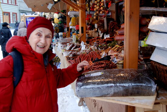 und den Verkaufsständen
