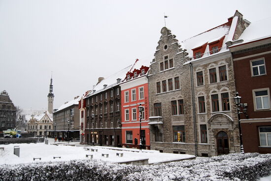 Blick über den Harju Park in Richtung Marktplatz