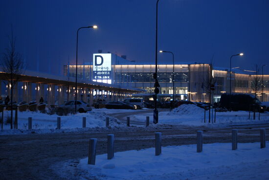 dann waren wir bald am Empfangsgebäude