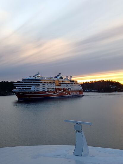 Begegnung mit der Viking Grace