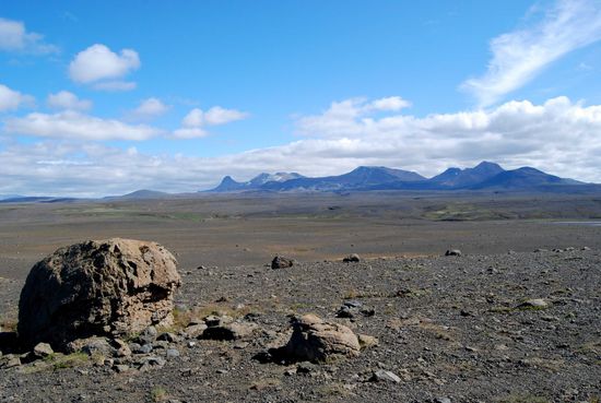 Blick von der Hochlandpiste zum Kerlingarfjöll