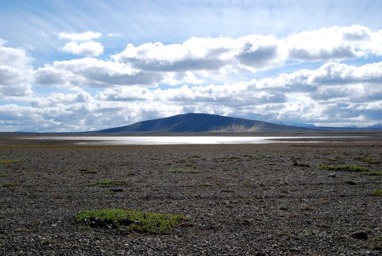 Sandsturm vor dem Rjúpnafell