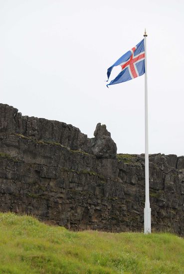 Þingvellir - Lögberg, der Gesetzesfelsen