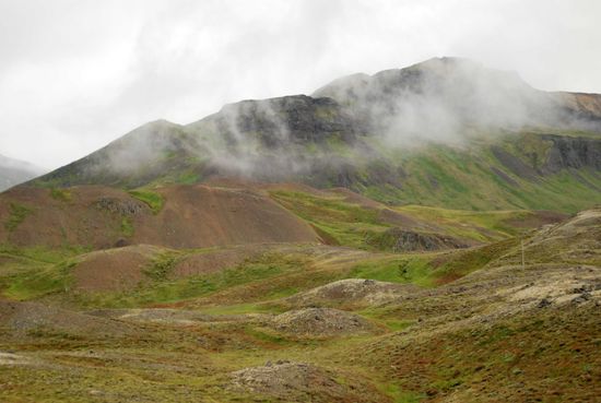 auf der Ringstraße im Öxnadalur Richtung Akureyri