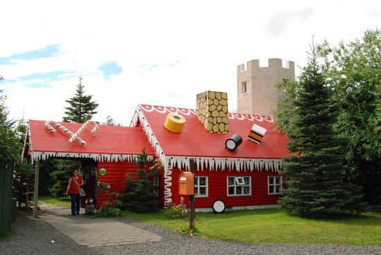 Jólahúsið - Weihnachtshaus einige Kilometer südlich von Akureyri