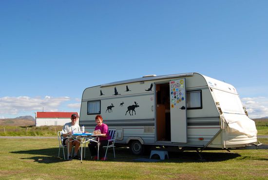 auf dem Campingplatz Grimsstaðir