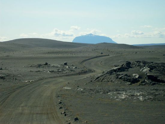 Piste Richtung Herðubreið, dem Götterberg