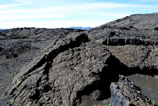 verschiedene Lavafelder