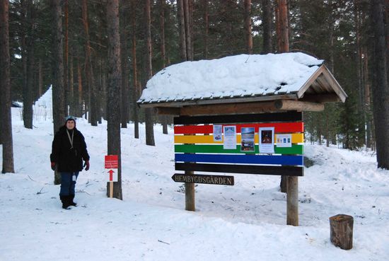 Hauptzugang zum Gelände des Hembygdsgården.