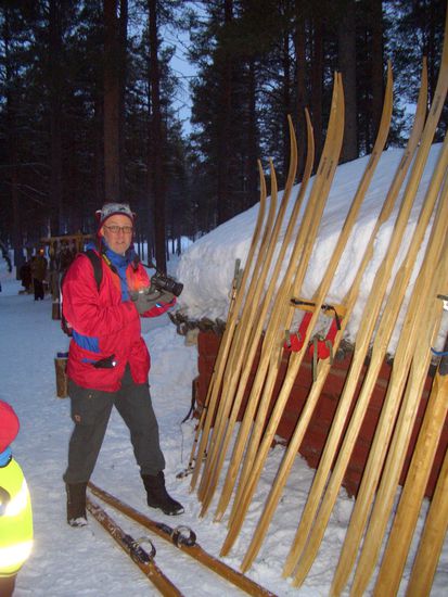 Ski historischer Art,