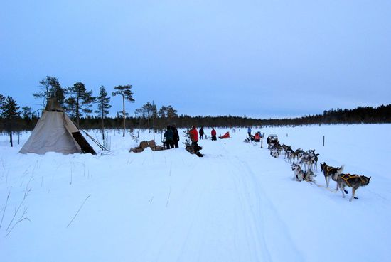 Rast an der Kåta.