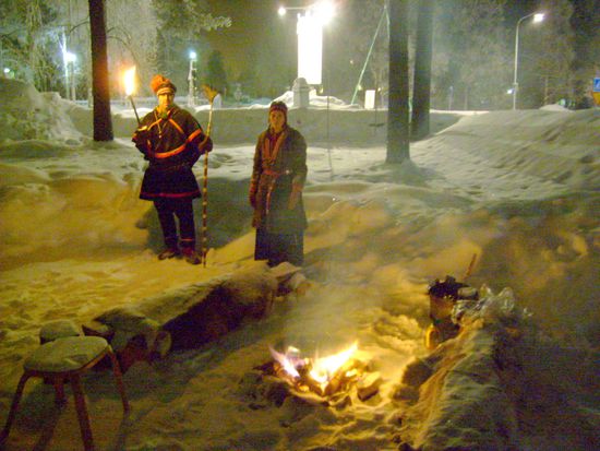 Bärenzeremonie am Museum