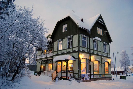 Die alte Apotheke, jetzt Verkauf von Kunsthandverk.