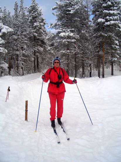 Aufbruch zu einer kleinen Skitour.