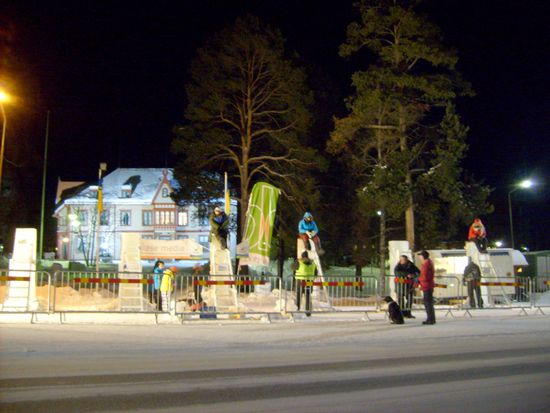 Eisblocksitzen in Wilhelmina