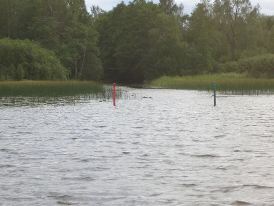 Einfahrt in den Norsbäckskanalen, ältester Teil der Bergslagskanalen (1600er)