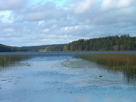 Einfahrt in den Hyttsjön