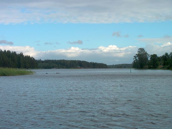 Ausfahrt aus dem Smedstorpssundet in den Frövettern