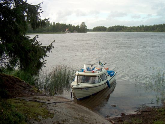 Unser Übernachtungsplatz auf Bockholmen