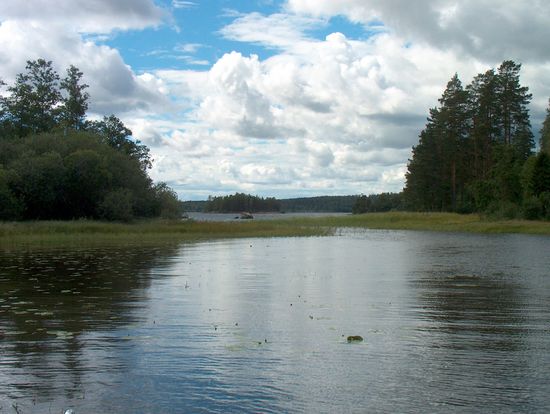 Rast im Smedstorpssundet, Blick zum Korpholmsflagen
