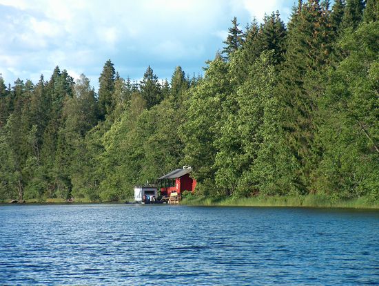 Sjöändans klubbbrygga im Gransundet