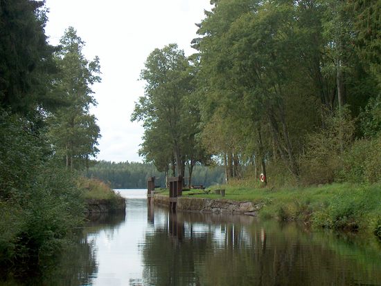 Bjurbäckskanalen, diesmal im Sonnenschein
