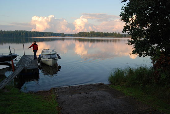 Seesetzen im Gästehafen des Sjöändans Båtklubb