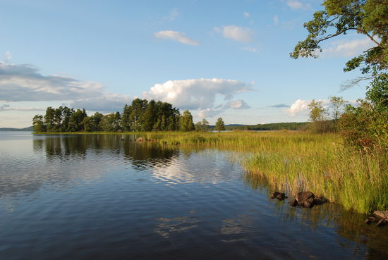 Unsere Bucht an der Insel Sandholmen