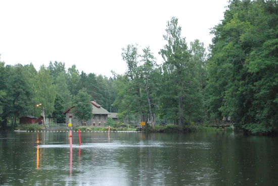 Anfahrt zur Schleuse Knappforssluss