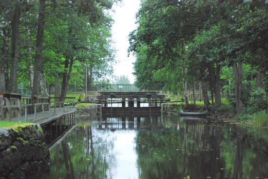 Brücke vor der Schleuse