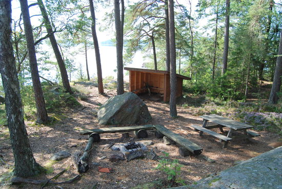 Rastplatz auf Björnholmen