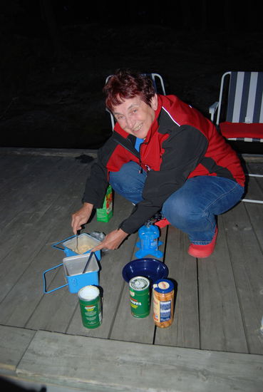 Middag auf der Brücke