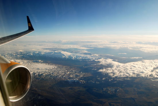 Flug über Eyjafjallajökull