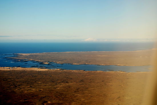 Snæfellsjökull am Horizont beim Anflug