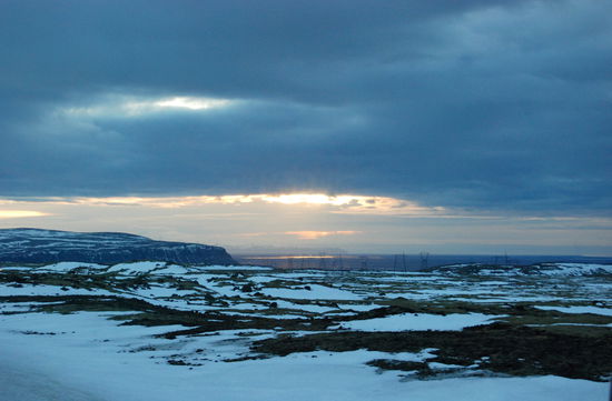 die Küste kommt in Sicht