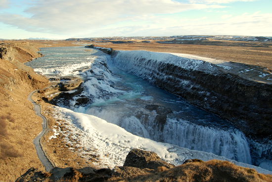 der Wasserfall Gullfoss