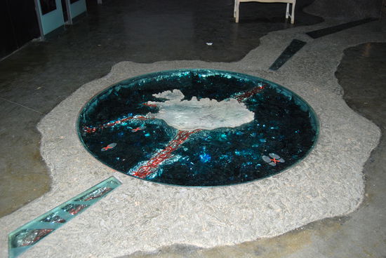 in der Geysir- und Vulkanausstellung