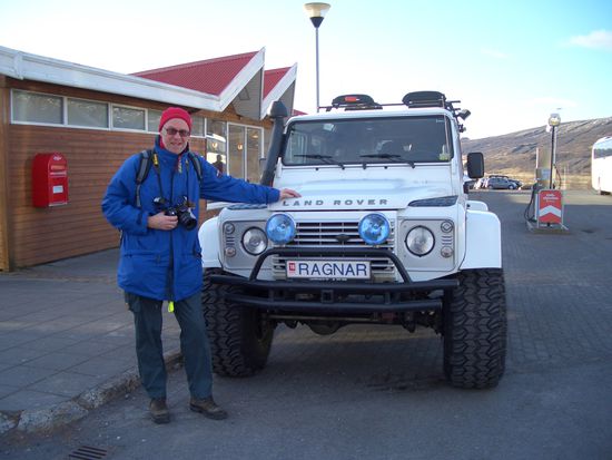 Rainers neues Auto! Steht sogar sein Name dran, in der nordischen Form. 