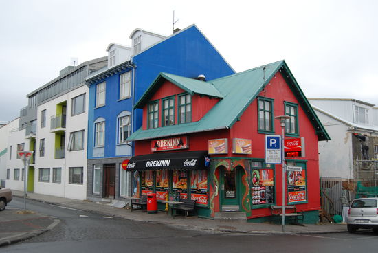 tzpische bunte Häuser