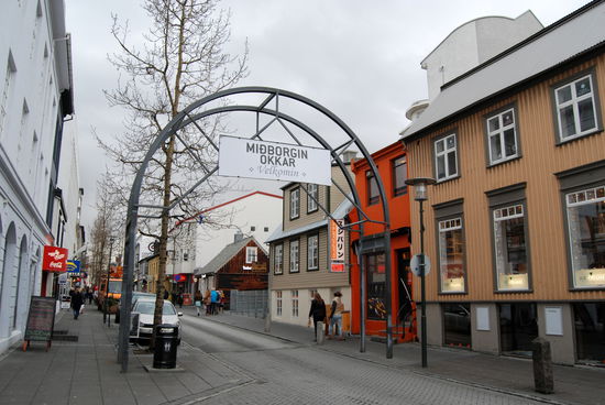 Geschäftsstraße Laugavegur
