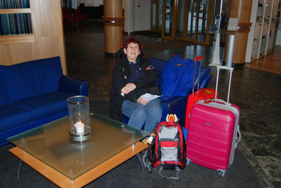 vor der Abfahrt im Hotell