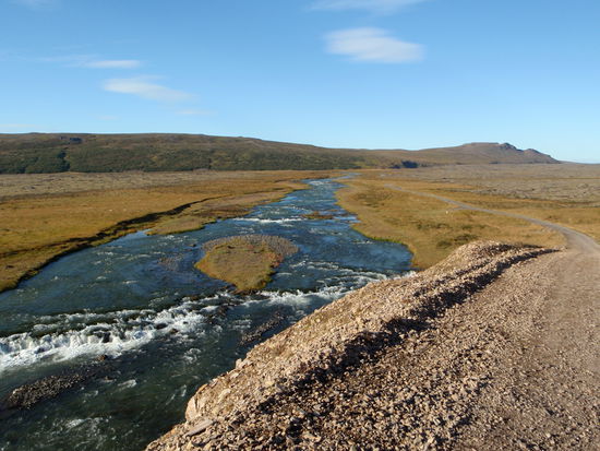 auf der F578 Richtung Surtshellir