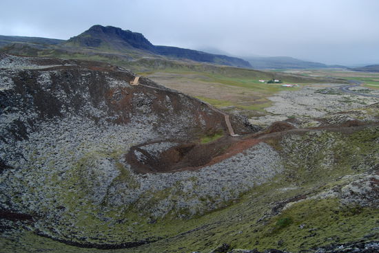 Blick über den Krater